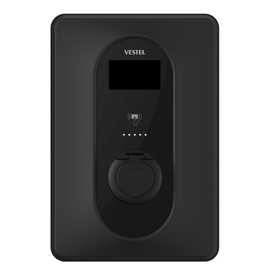 Vestel Libra home EV charger 7.4kW with display & EM smart app